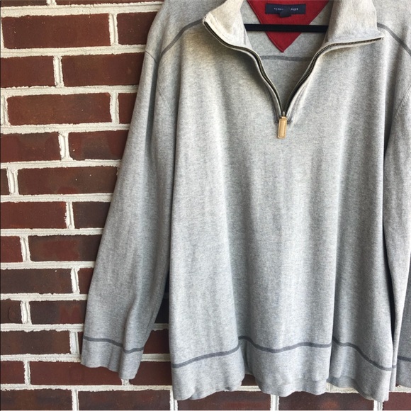 Tommy Hilfiger Other - Tommy Hilfiger gray long-sleeve zip-up turtleneck